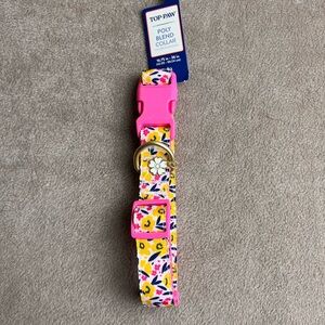 Top Paw Floral Yellow Pink Dog Collar